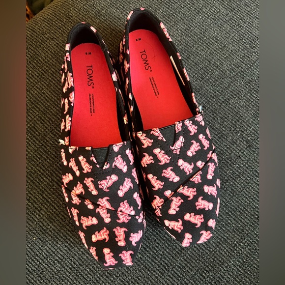 TOMS Dinosaur Print Slip-ons - Picture 2 of 4